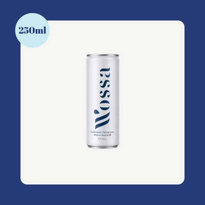 Wossa Still Spring Water 250ml Can from Austria